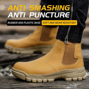 Gardaly | Herren WeldSafe™ Stahlkappen-Arbeitssneaker – Wasserdicht, Durchtrittsicher & Funkenresistent