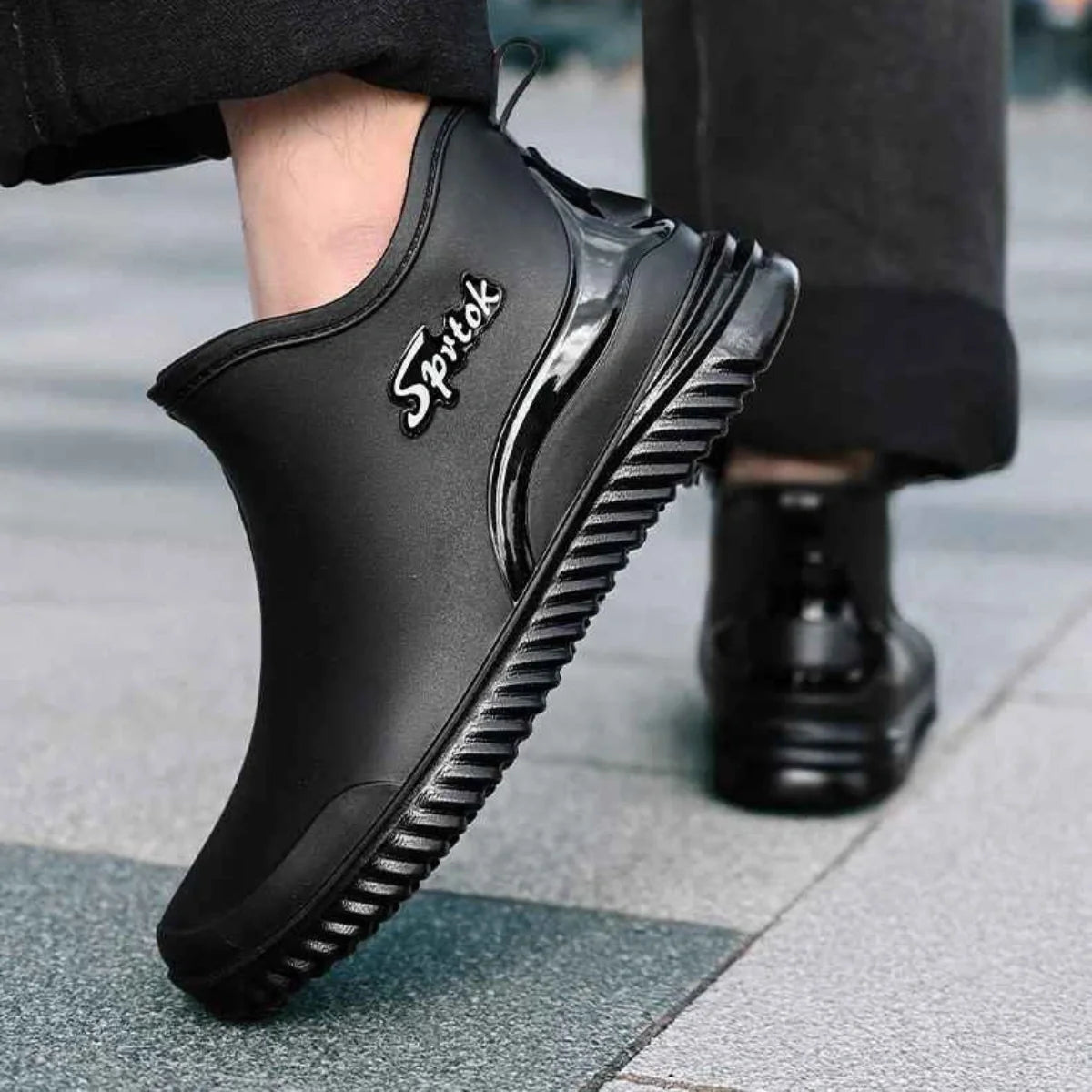 Gardaly | Herren Ankle Wellington™ Boots – Wasserdichtes Monoblock-Design mit rutschfestem Grip