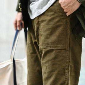 Herren Straight-Leg Freizeithose – Fatigue-Stil