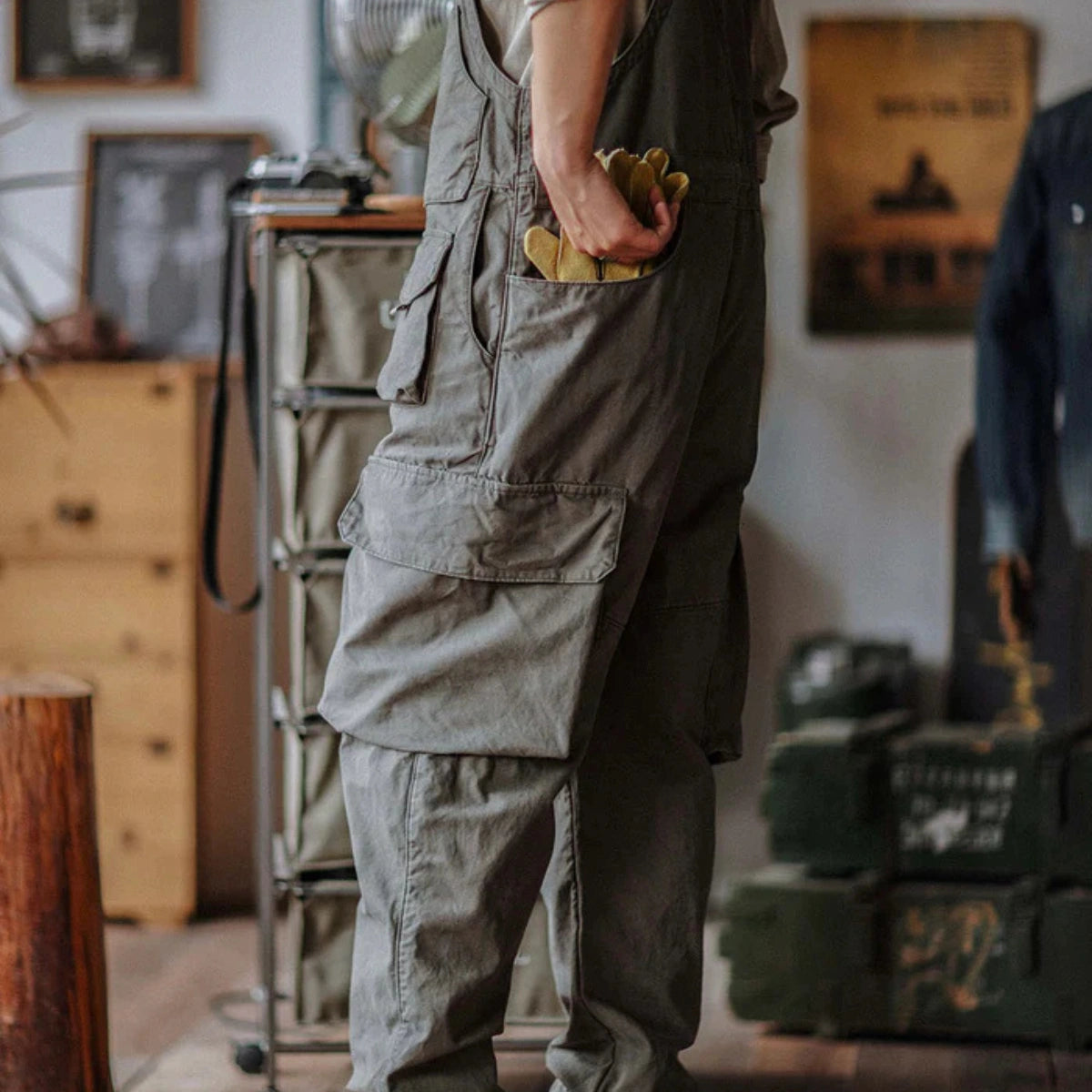 Gardaly Easy-Drape Canvas-Latzhose