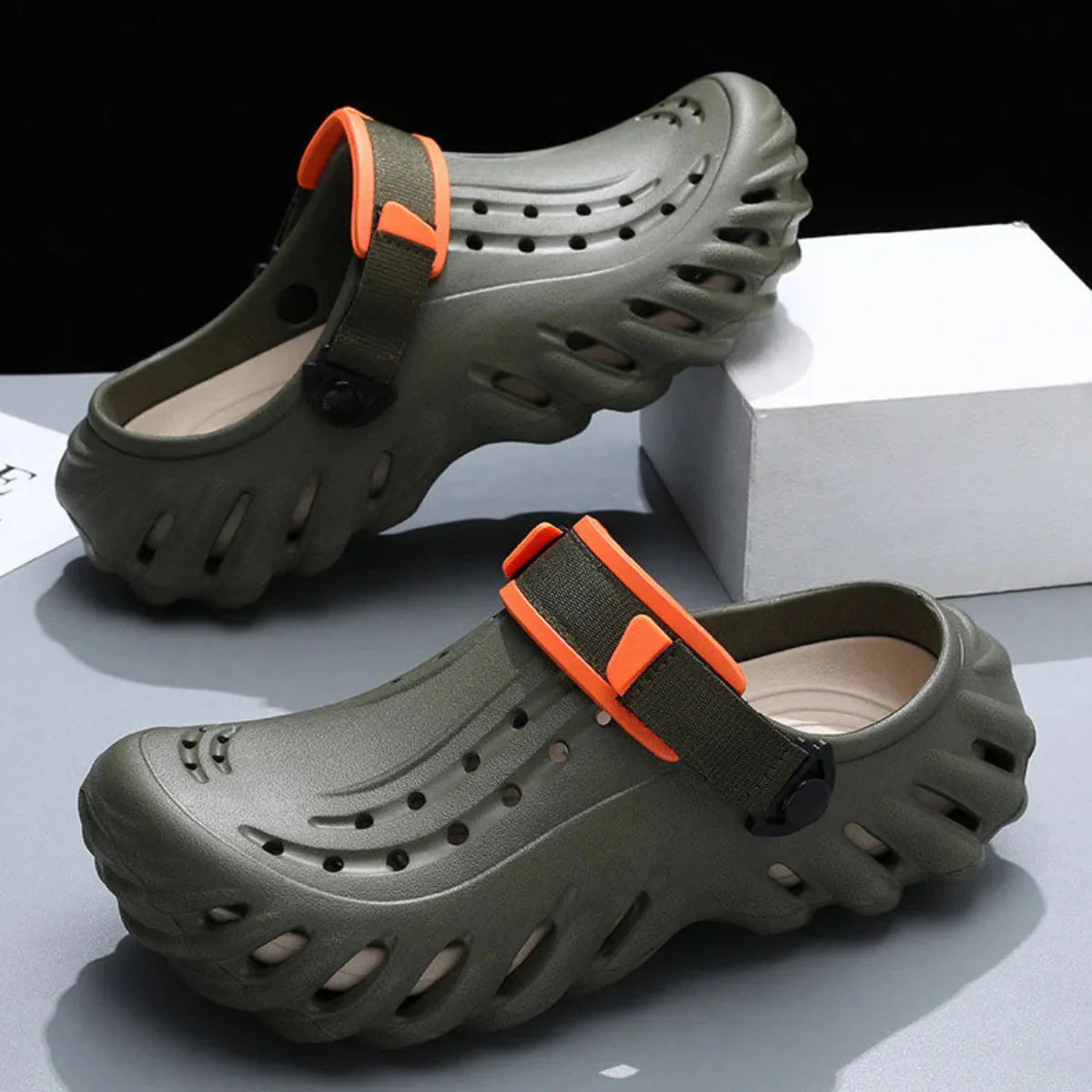 Herren DriftEase EVA-Clogs – Dicke Komfortsohle mit rutschfestem Grip