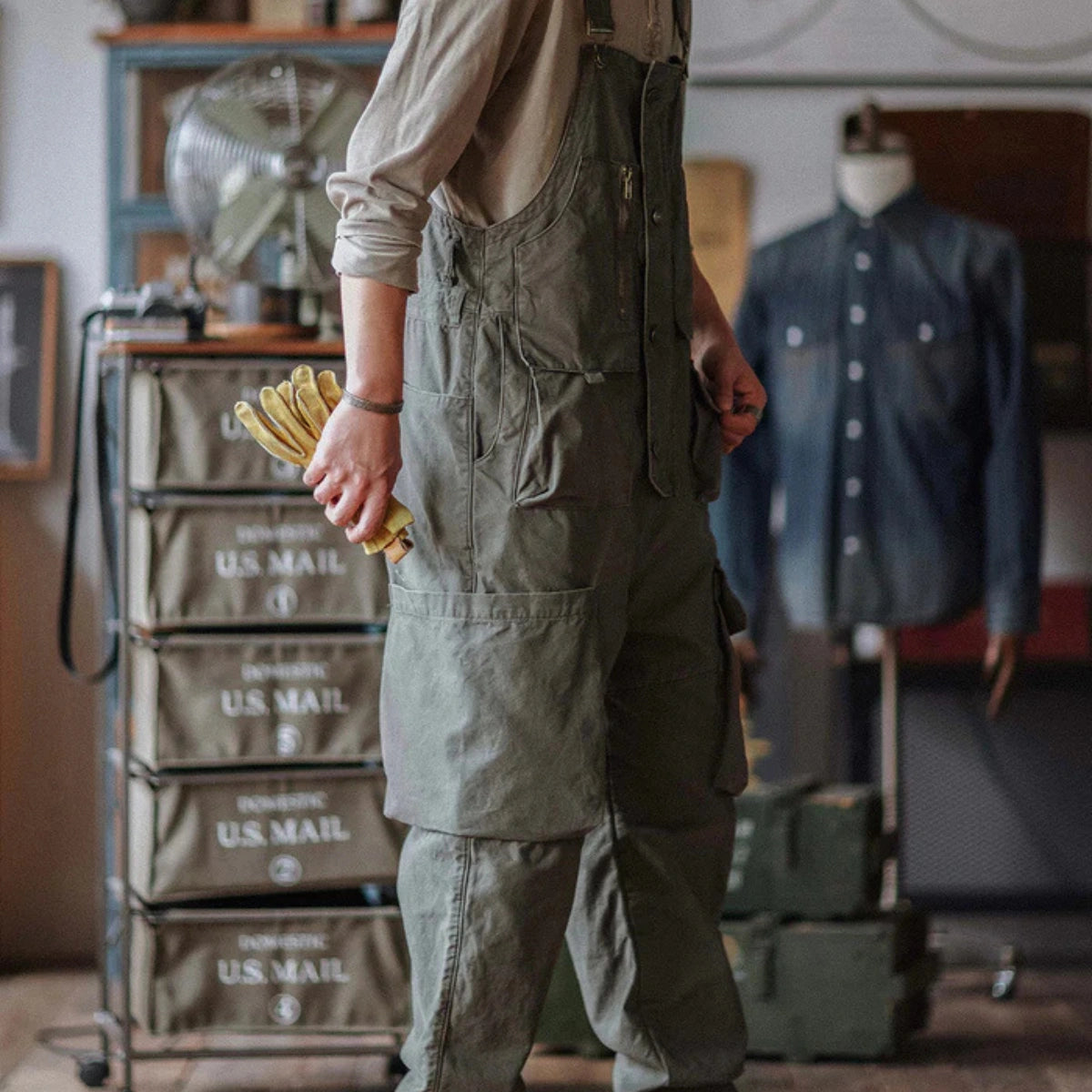 Gardaly Easy-Drape Canvas-Latzhose