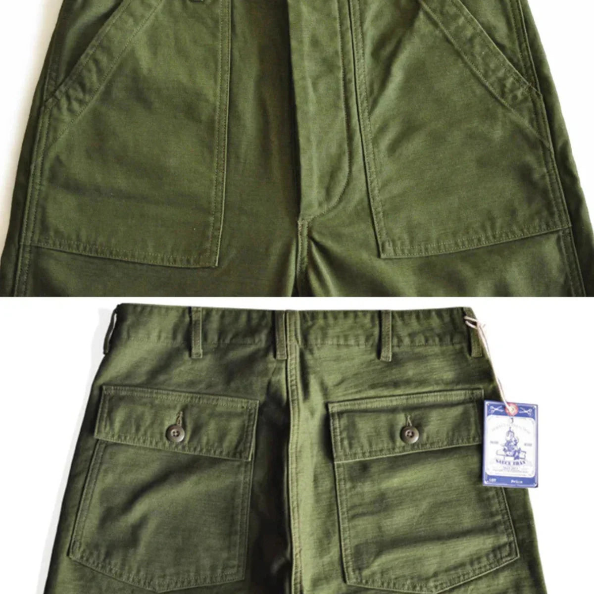 Herren Straight-Leg Freizeithose – Fatigue-Stil