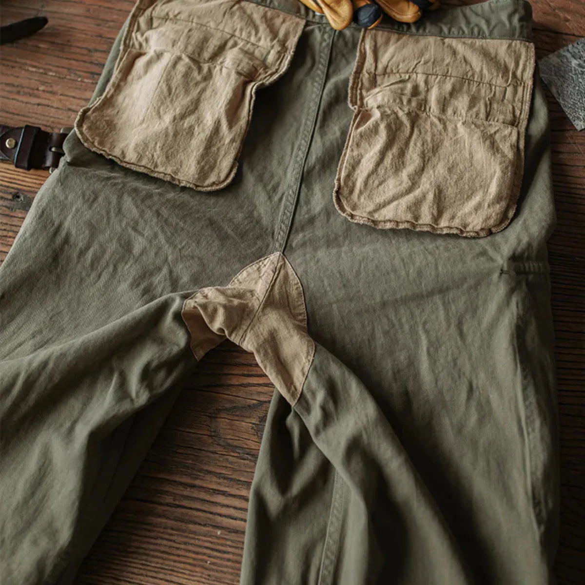 M-47 Herringbone Feldhose – Reproduktion im Stil der französischen Armee, mit Leinenfutter