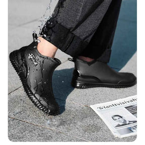 Gardaly | Herren Ankle Wellington™ Boots – Wasserdichtes Monoblock-Design mit rutschfestem Grip