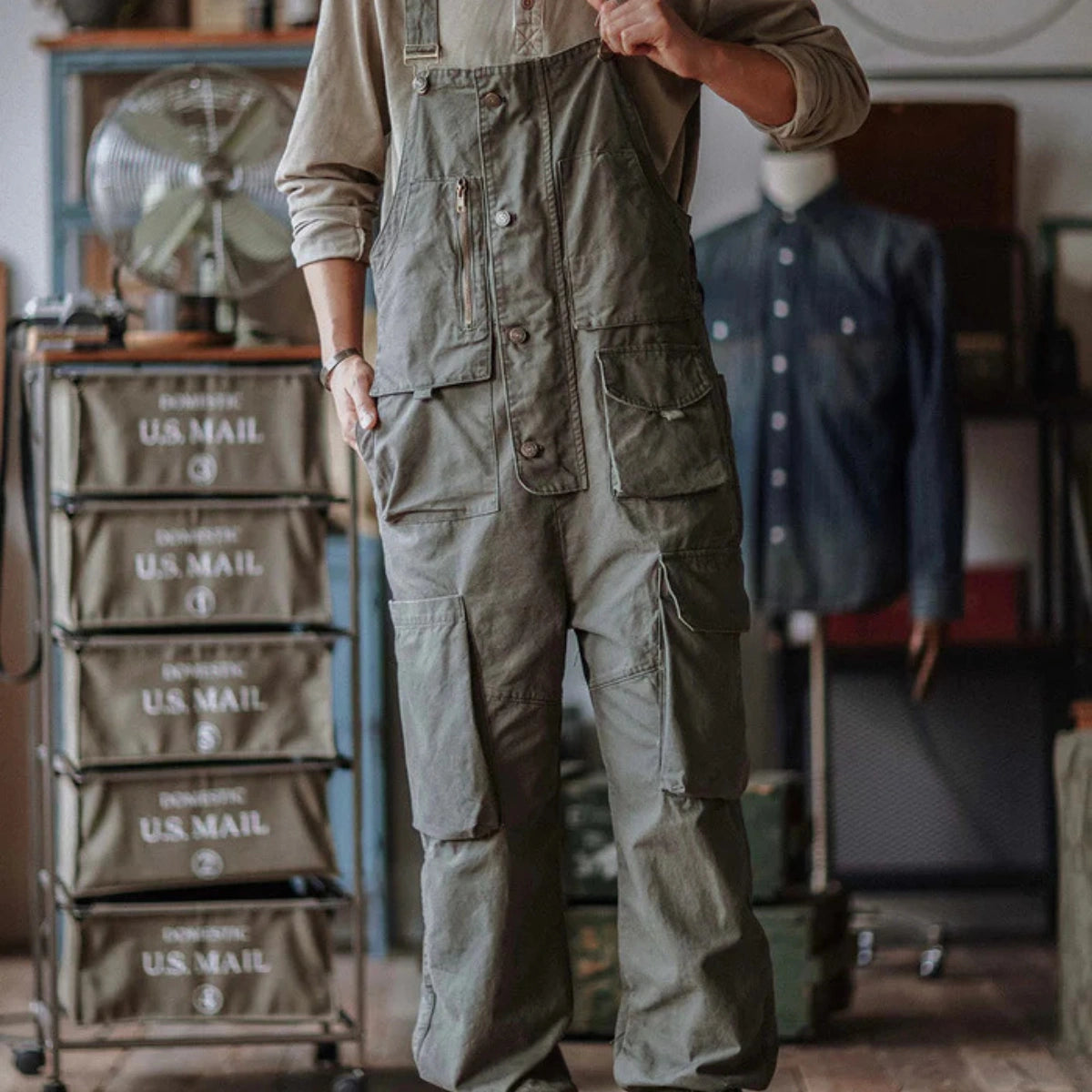 Gardaly Easy-Drape Canvas-Latzhose