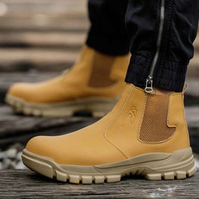 Gardaly | Herren WeldSafe™ Stahlkappen-Arbeitssneaker – Wasserdicht, Durchtrittsicher & Funkenresistent