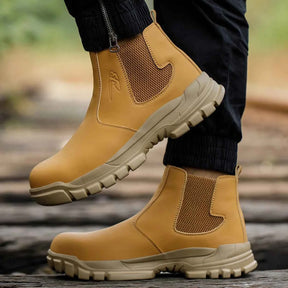 Gardaly | Herren WeldSafe™ Stahlkappen-Arbeitssneaker – Wasserdicht, Durchtrittsicher & Funkenresistent