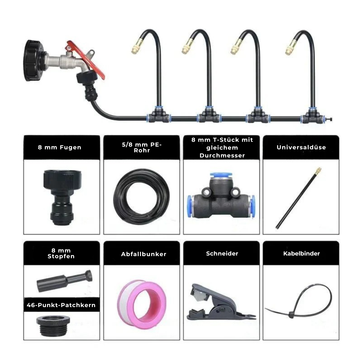 Gardaly - High-Pressure Garden Misting System - MistFlow™