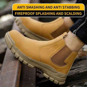 Gardaly | Herren WeldSafe™ Stahlkappen-Arbeitssneaker – Wasserdicht, Durchtrittsicher & Funkenresistent