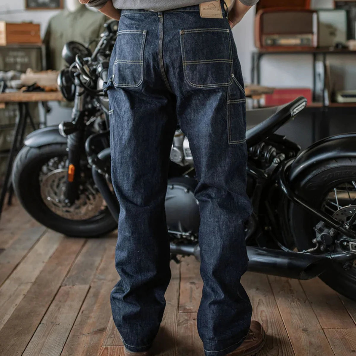 Selvedge Carpenter Jeans – Schwerer japanischer Denim, gemacht für Arbeit & Alltag