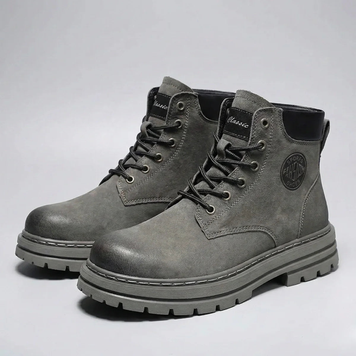 Unisex Heritage „Martin“ Work Boots – Wildleder, Grip-Sohle & Ganztägiger Komfort