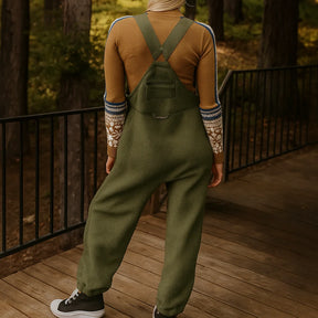 Gardaly Thermo-Fleece-Latzhose mit Reißverschlusstaschen