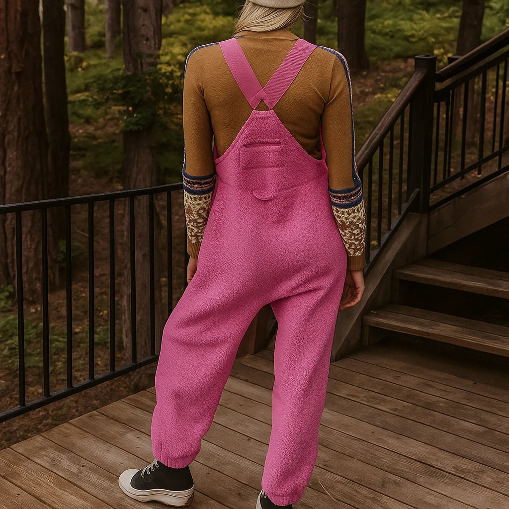 Gardaly Thermo-Fleece-Latzhose mit Reißverschlusstaschen