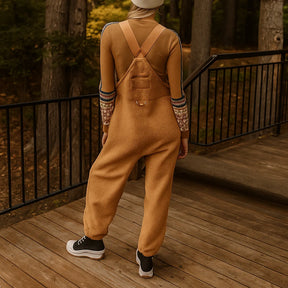 Gardaly Thermo-Fleece-Latzhose mit Reißverschlusstaschen