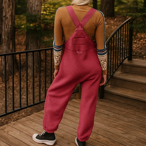 Gardaly Thermo-Fleece-Latzhose mit Reißverschlusstaschen