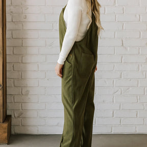 Gardaly Gemütliche Cord-Latzhose in lockerer Passform