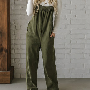 Gardaly Gemütliche Cord-Latzhose in lockerer Passform