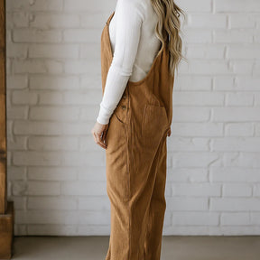 Gardaly Gemütliche Cord-Latzhose in lockerer Passform