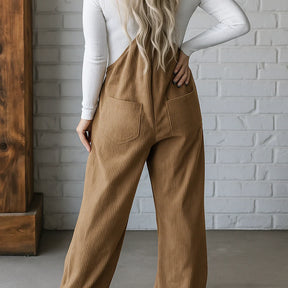 Gardaly Gemütliche Cord-Latzhose in lockerer Passform