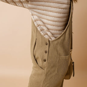 Gardaly Gemütliche Cord-Latzhose in lockerer Passform