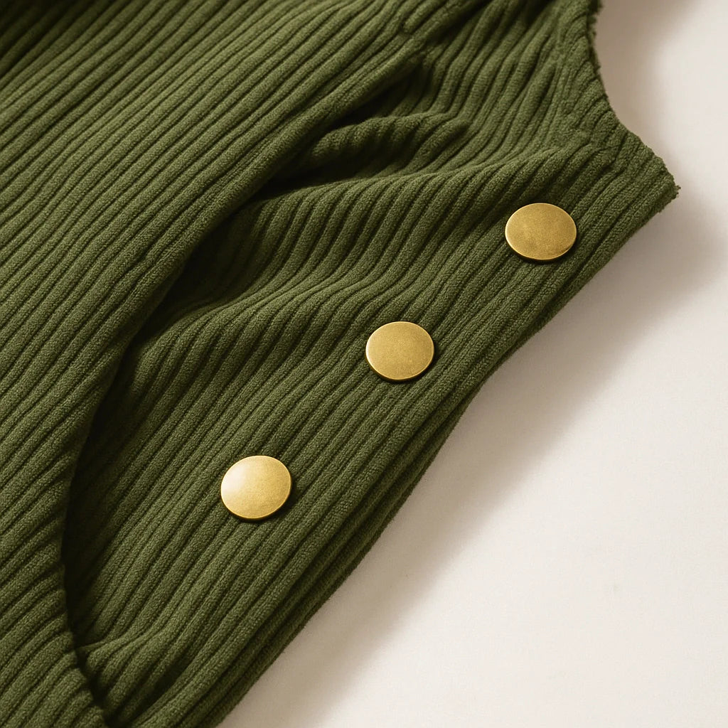 Gardaly Gemütliche Cord-Latzhose in lockerer Passform