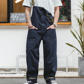 Gardaly Dockyard Navy Retro Jumpsuit
