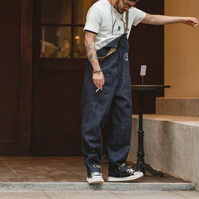 Gardaly Dockyard Navy Retro Jumpsuit