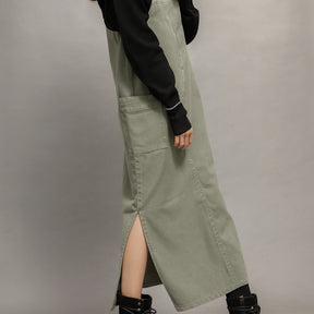 Gardaly Meadow Lässige Trägerkleid-Latzhose mit seitlichen Schlitzen