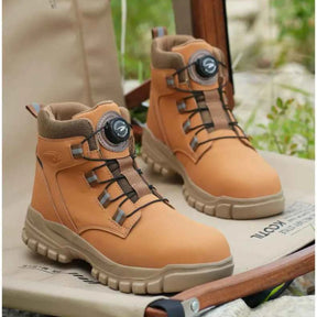 Gardaly | Herren TorqueLock™ Wasserdichte Sicherheitsstiefel – Stahlkappe, Kevlar-Sohle & Schnellverschluss-System