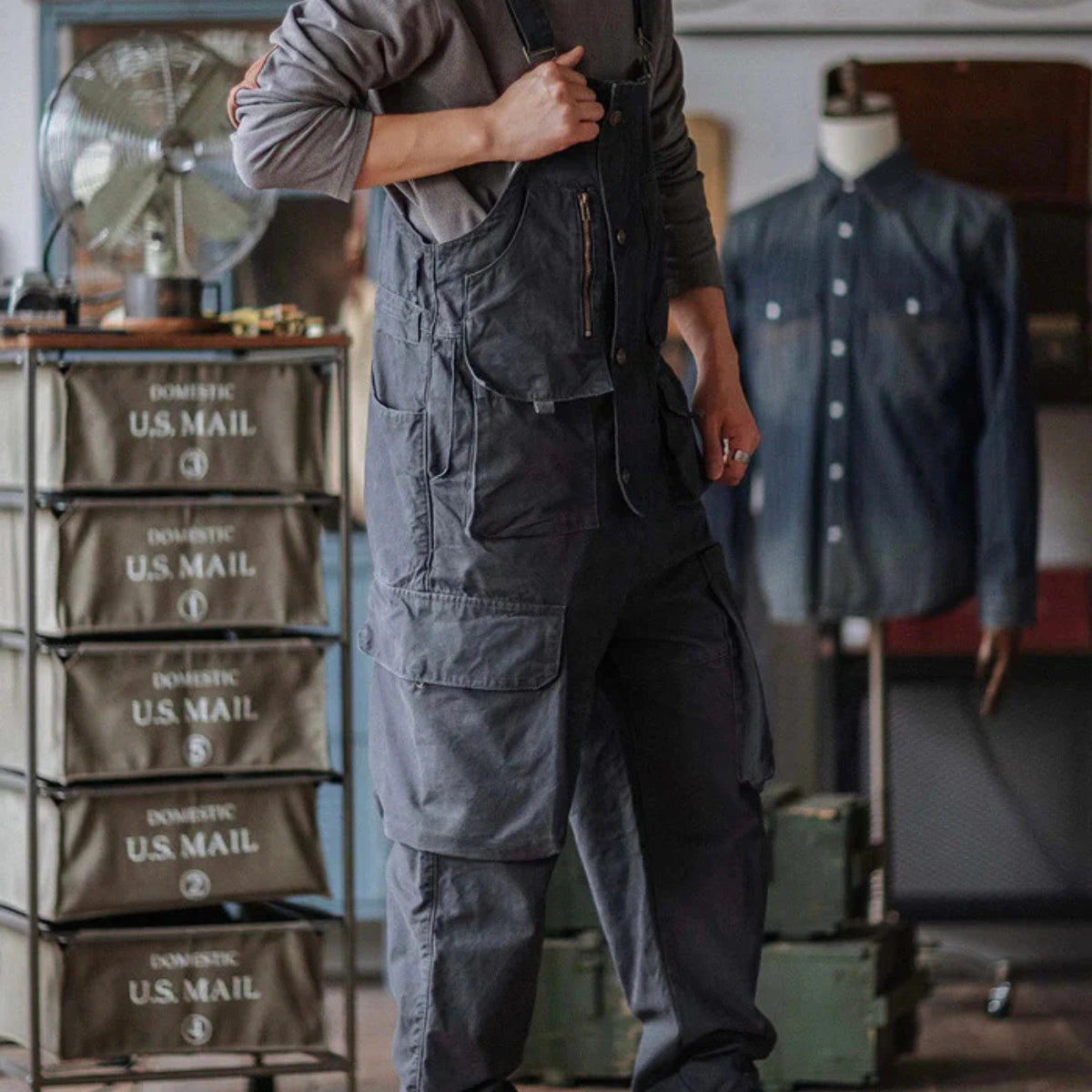 Gardaly Easy-Drape Canvas-Latzhose