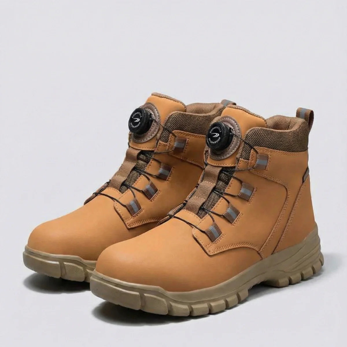 Gardaly | Herren TorqueLock™ Wasserdichte Sicherheitsstiefel – Stahlkappe, Kevlar-Sohle & Schnellverschluss-System