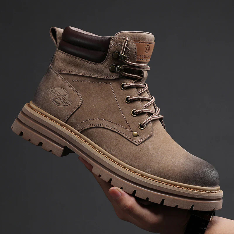 Herren Work Boots aus Vollleder – Wasserdicht & Ganztägiger Komfort