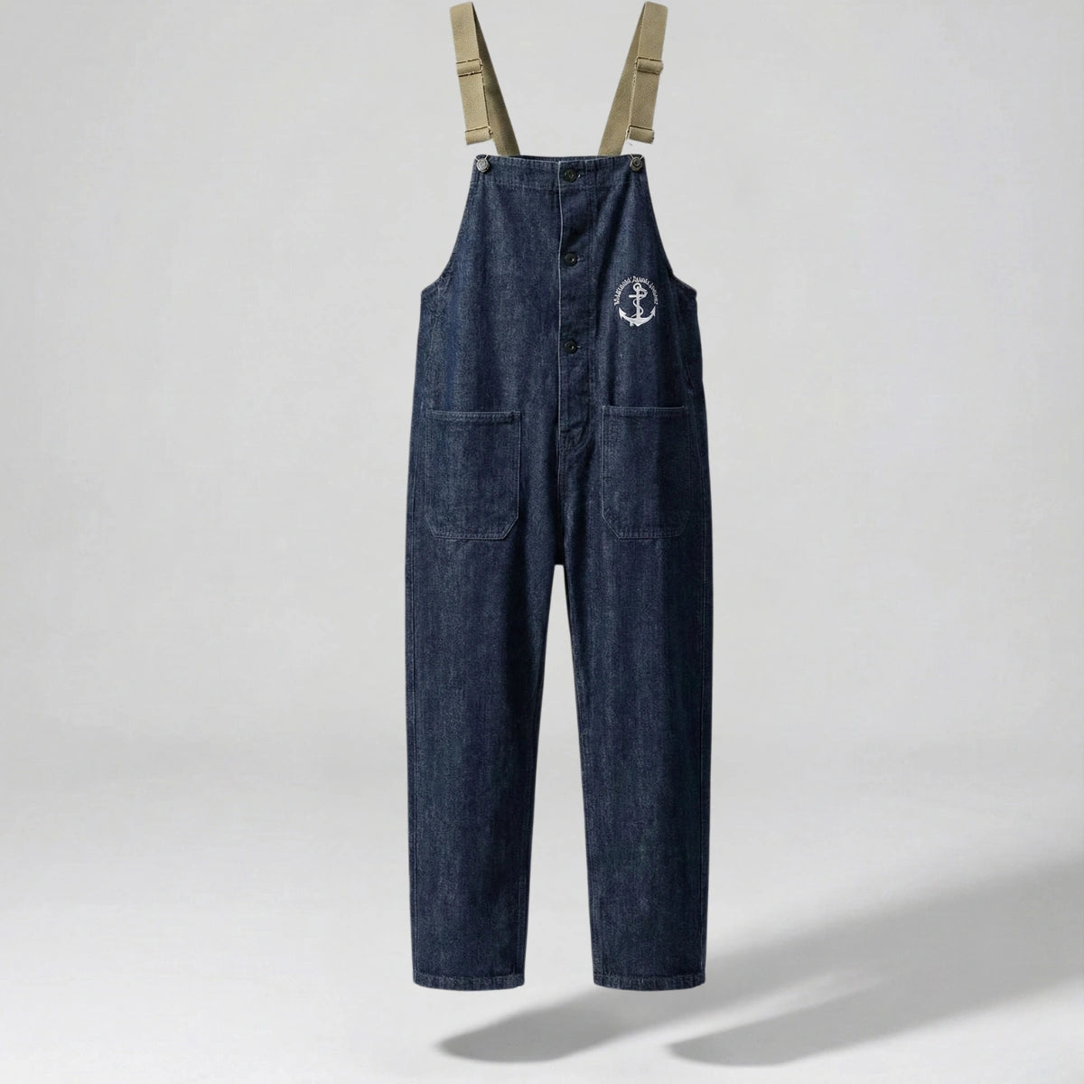 Gardaly Dockyard Navy Retro Jumpsuit