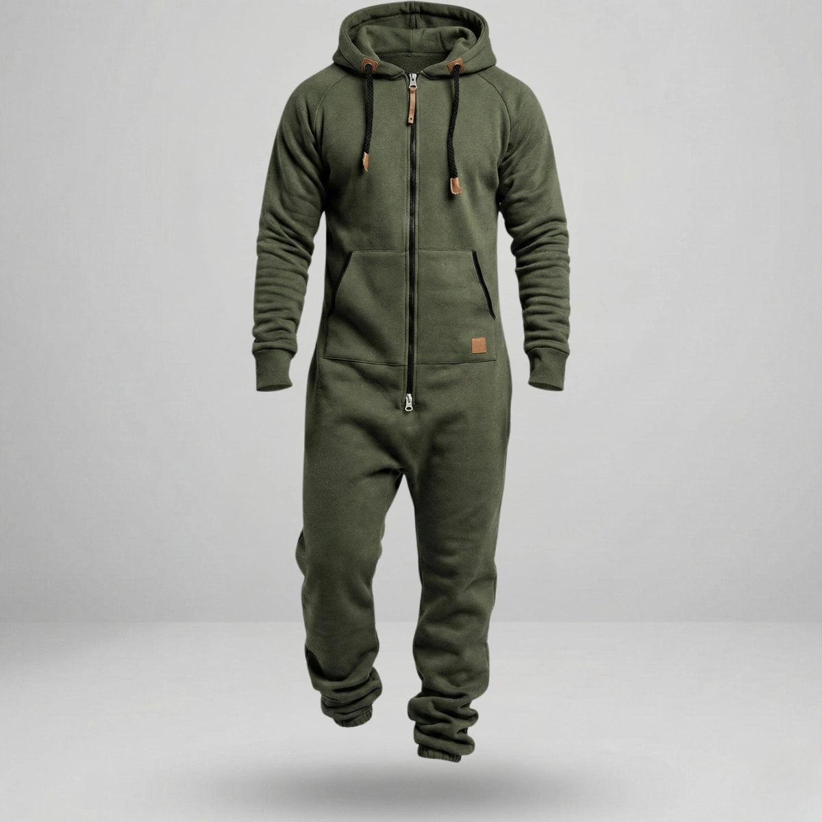 Gardaly Kuscheliger Fleece-Jumpsuit mit Reißverschluss und Kapuze