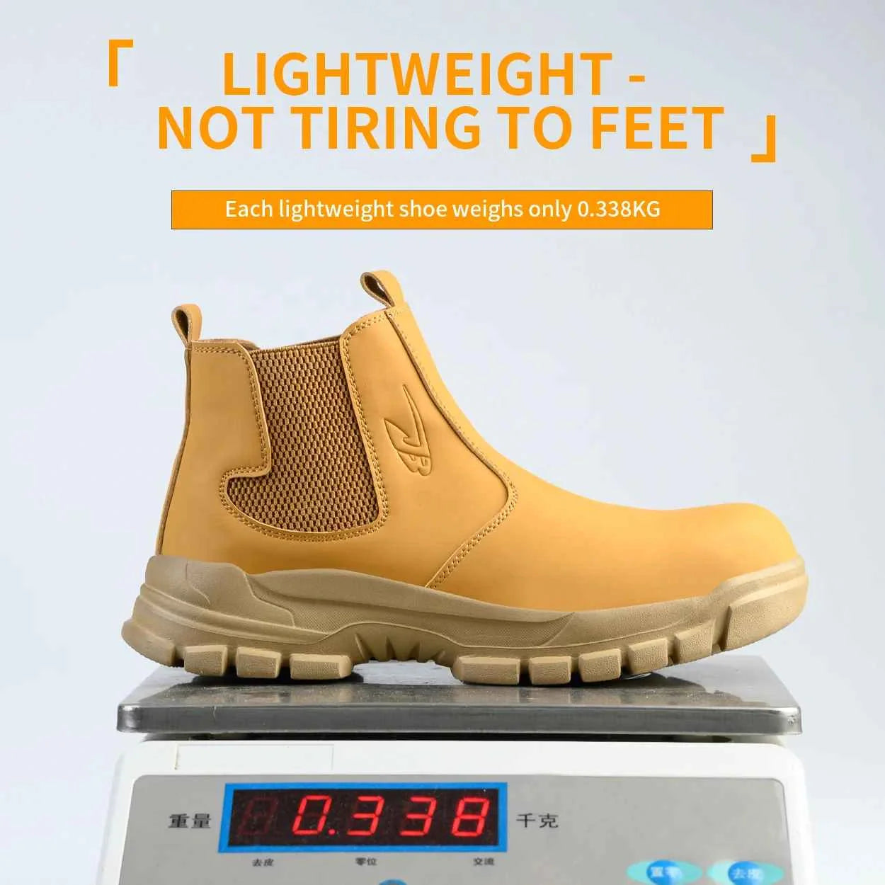 Gardaly | Herren WeldSafe™ Stahlkappen-Arbeitssneaker – Wasserdicht, Durchtrittsicher & Funkenresistent