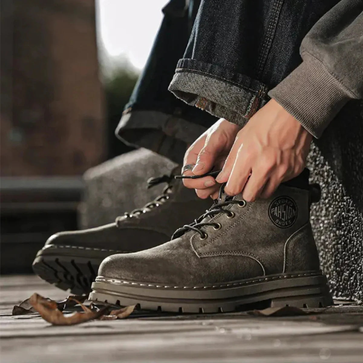 Unisex Heritage „Martin“ Work Boots – Wildleder, Grip-Sohle & Ganztägiger Komfort