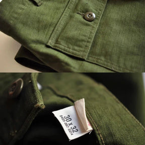 Herren Straight-Leg Freizeithose – Fatigue-Stil