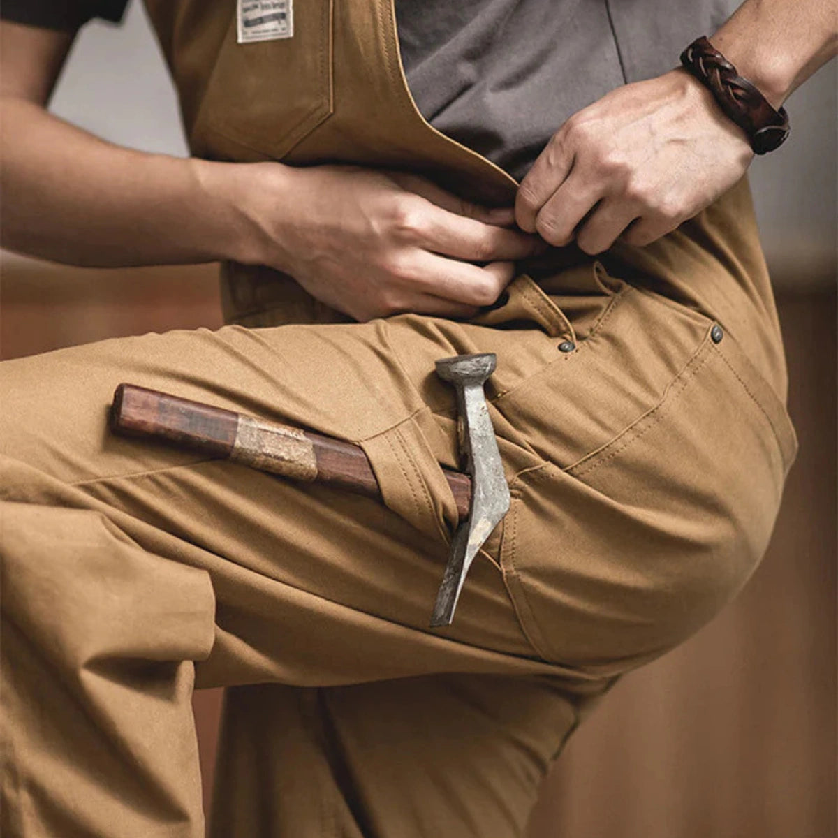 Gardaly Heath Duck-Canvas Latzhose