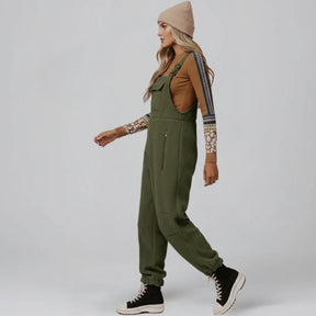 Gardaly Thermo-Fleece-Latzhose mit Reißverschlusstaschen