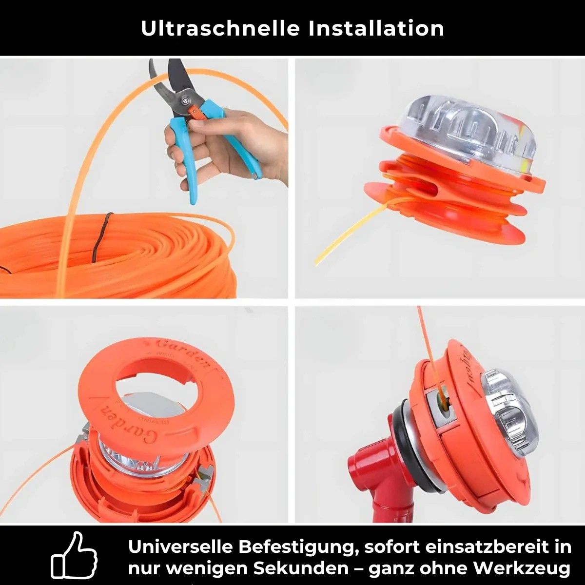 Gardaly – Ultra-robuster Universal-Fadenspulenkopf – Slash.Ly™ – BEGRENZTER VORRAT