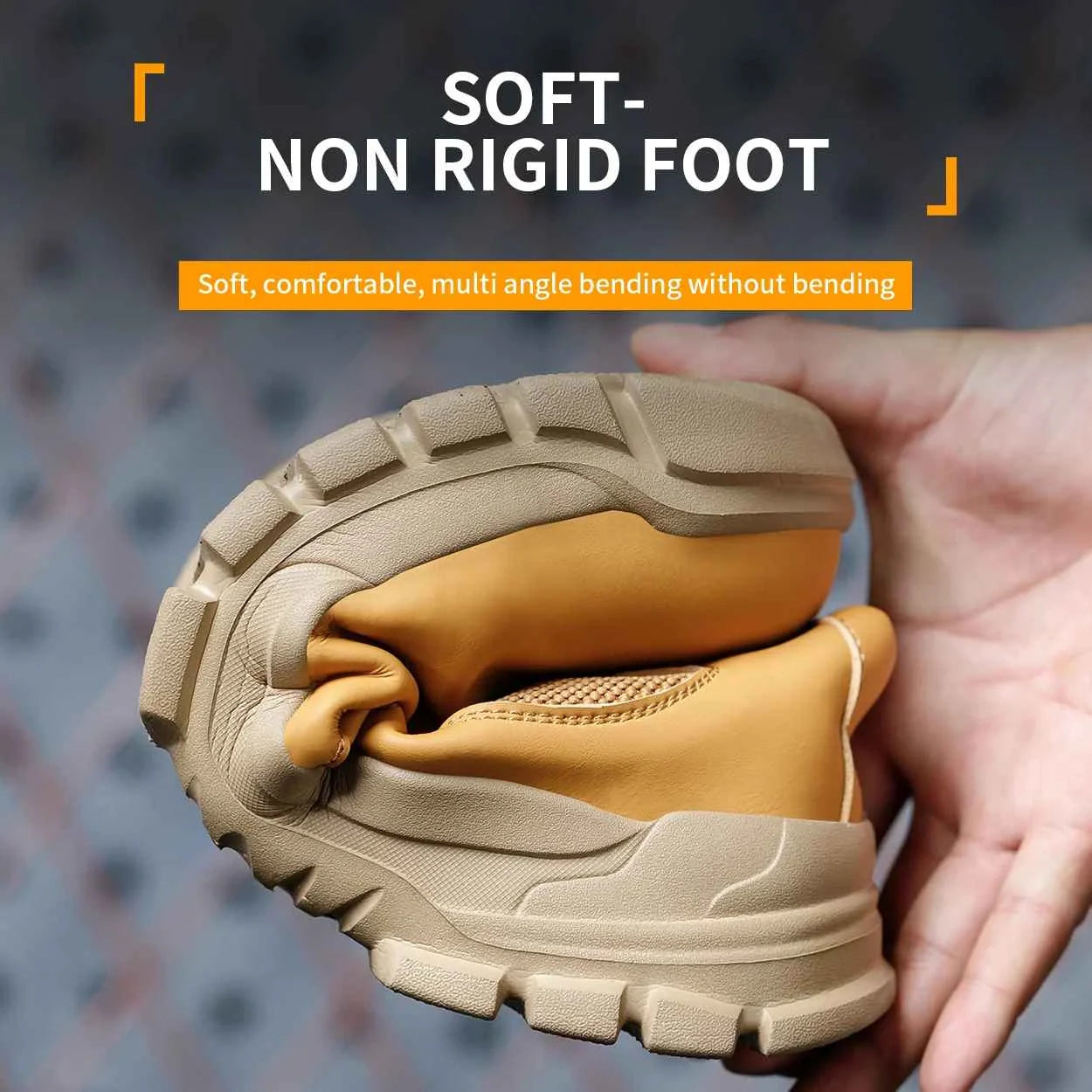 Gardaly | Herren WeldSafe™ Stahlkappen-Arbeitssneaker – Wasserdicht, Durchtrittsicher & Funkenresistent