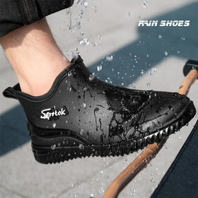 Gardaly | Herren Ankle Wellington™ Boots – Wasserdichtes Monoblock-Design mit rutschfestem Grip