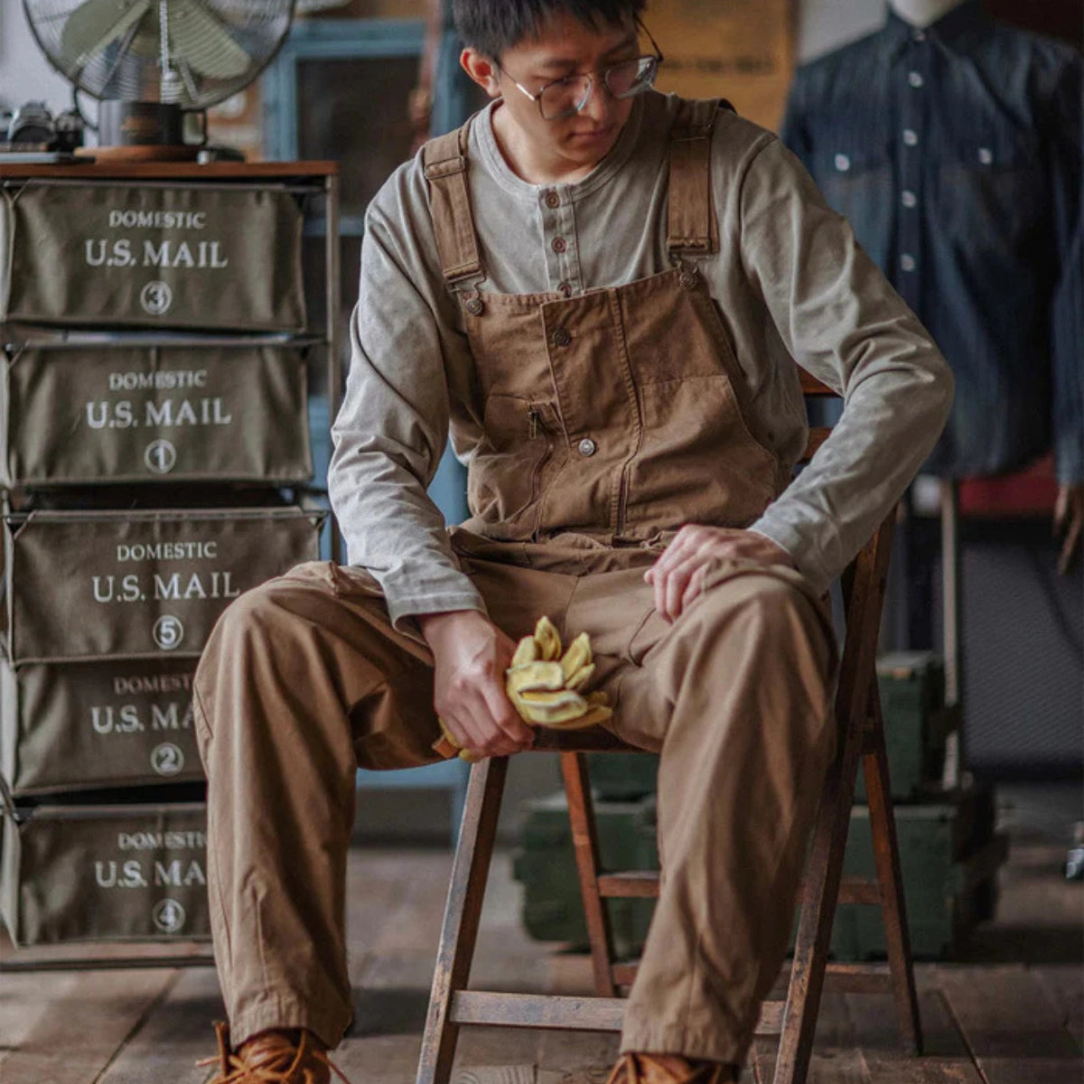 Gardaly Easy-Drape Canvas-Latzhose