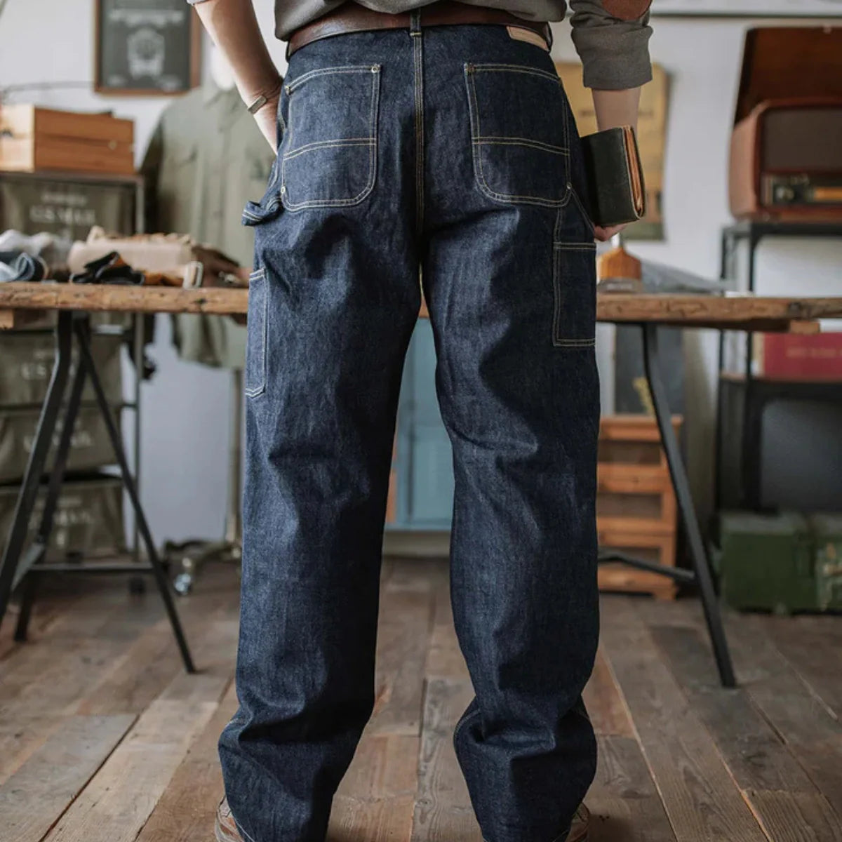 Selvedge Carpenter Jeans – Schwerer japanischer Denim, gemacht für Arbeit & Alltag