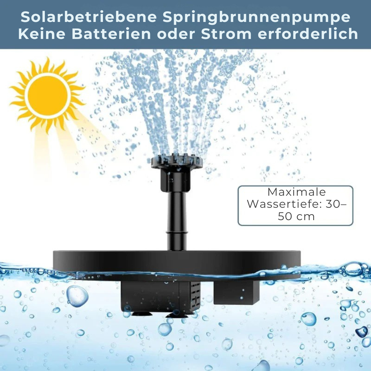 Gardaly – Solarbetriebener Gartenbrunnen – AquaBloom™