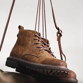 Herren Trail-Arbeitsstiefel aus gewachstem Wildleder – Vintage-Finish & Lederfutter