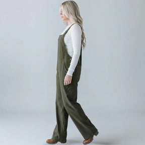 Gardaly Gemütliche Cord-Latzhose in lockerer Passform