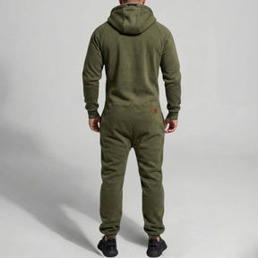 Gardaly Kuscheliger Fleece-Jumpsuit mit Reißverschluss und Kapuze