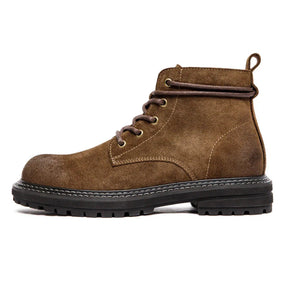 Herren Trail-Arbeitsstiefel aus gewachstem Wildleder – Vintage-Finish & Lederfutter
